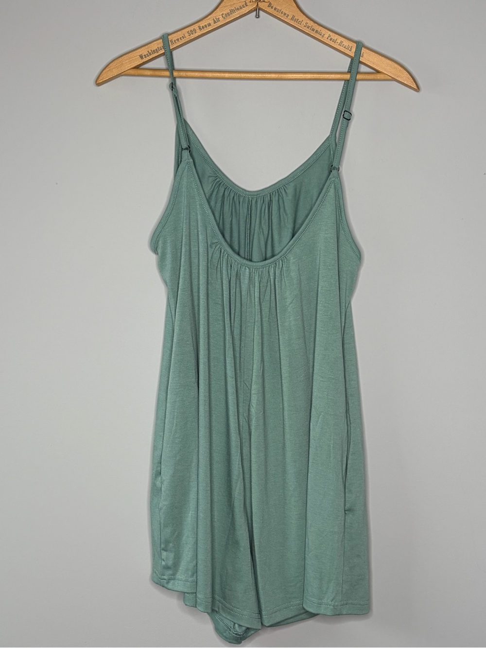 NWOT Women’s Teal Green Romper Small - Picture 4 of 9